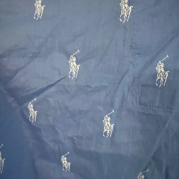 Polo baby blue printed Pajama top SZ large for Mens - Picture 3 of 3